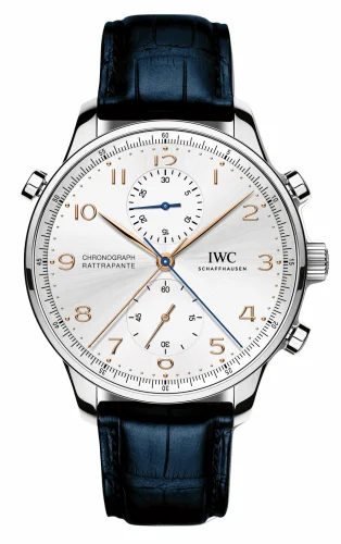 IWC Portuguese Chrono-Rattrapante Stainless Steel / Silver / Lisboa IW3712-19 (IW371219, PADRÃO DOS DESCOBRIMENTOS)